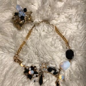 Acetate necklace and bracelet set- One of a kind!